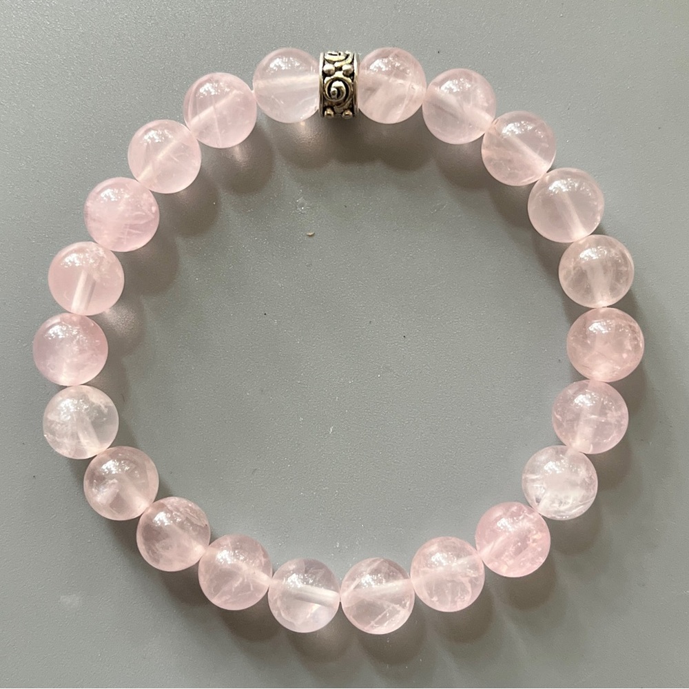 Heart Chakra Handcrafted Meditation Bead Bracelet Set - Picture 6 of 10